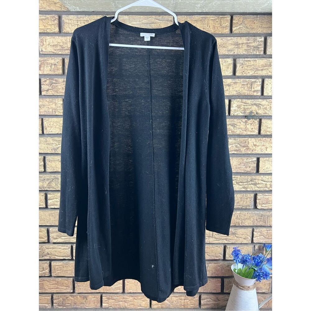 J.Jill Open Front Wool Blend Cardigan